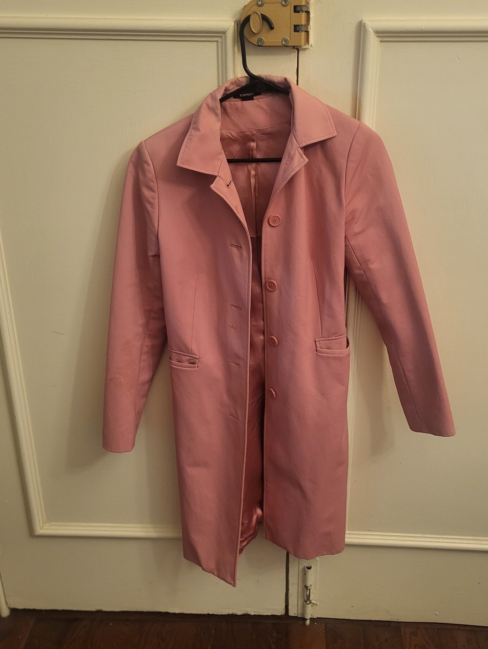 Pink Single-Breasted Coat From Express SM